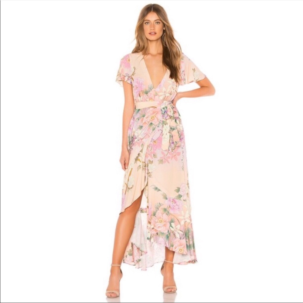 Spell & The Gipsy Lily Maxi Wrap Dress - Lilac - M